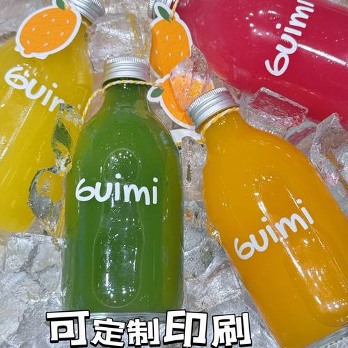厂家批发冷萃茶玻璃瓶饮料空瓶自酿果汁瓶磨砂泡茶瓶奶茶密封瓶